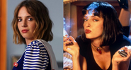 Maya Hawke em 'Stranger Things' e Uma Thurman em 'Pulp Fiction' - Divulgação / Netflix e Divulgação / Miramax