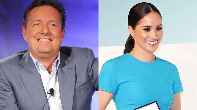 Montagem com fotografia de Piers Morgan e Meghan Markle - Getty Images