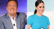 Montagem com fotografia de Piers Morgan e Meghan Markle - Getty Images