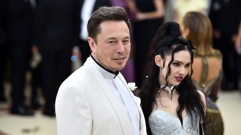 Elon Musk e Grimes no Museu Metropolitano de Arte de Nova York - Getty Images