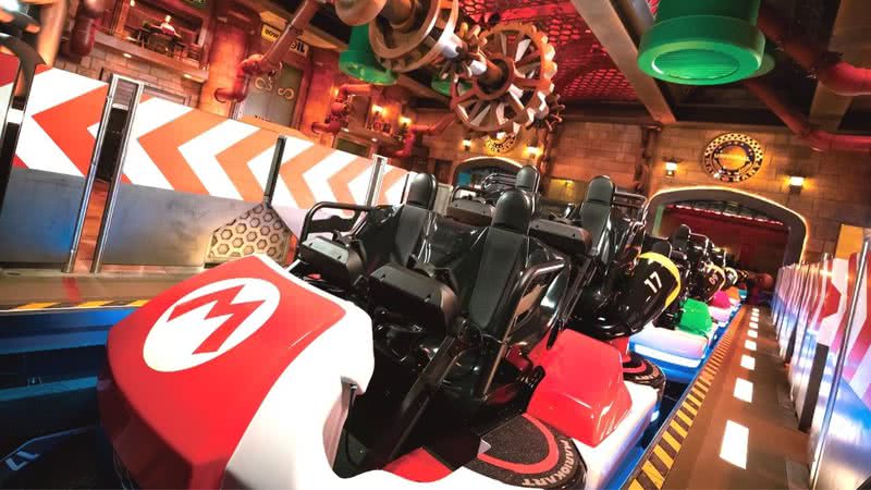 Montanha-russa temática do mundo de Mario Kart - Divulgação / Universal Studios Japan