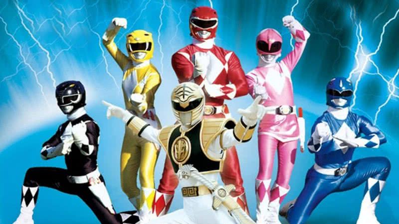 Imagem promocional da série Mighty Morphin Power Rangers (1993) - Divulgação/Saban