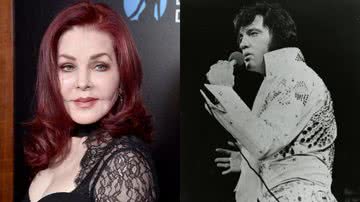 Priscilla Presley, ex-esposa de Elvis, e o próprio Elvis Presley quando ainda vivo - Getty Images / Foto por Domínio Público via Wikimedia Commons