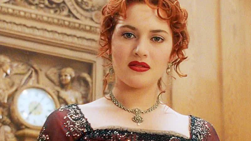 Kate Winslet como Rose Dawson, no filme Titanic - Divulgação