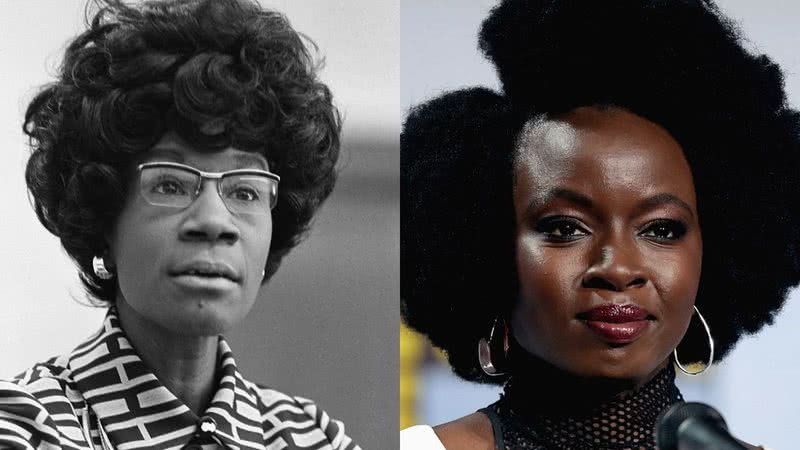 Shirley Chisholm e Danai Gurira, respectivamente - Wikimedia Commons