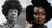 Shirley Chisholm e Danai Gurira, respectivamente - Wikimedia Commons