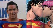 Joe beija Jay em ilustração de Superman: Son of Kal-El - Divulgação / DC Comics