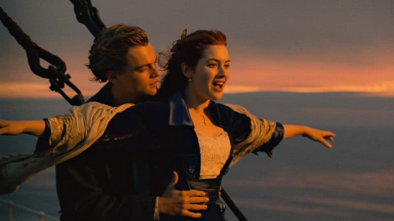 Uma das cenas mais famosas do filme Titanic - Divulgação/Paramount Pictures