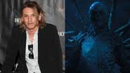 Ator Jamie Campbell Bower, que ficou famoso pelo recente papel de Vecna, em Stranger Things, e seu personagem - Getty Images / Reprodução/Netflix