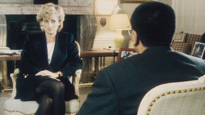 Princesa Diana e Martin Bashir durante entrevista - Divulgação/BBC