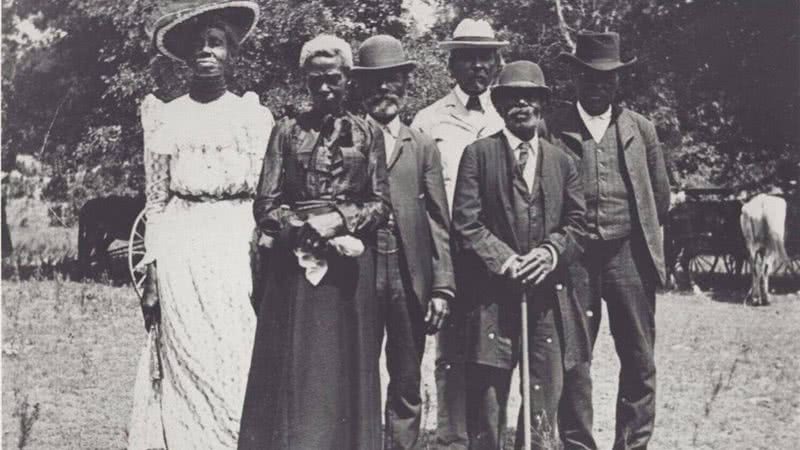 Retrato tirado após a abolição da escravidão - Biblioteca Pública de Austin