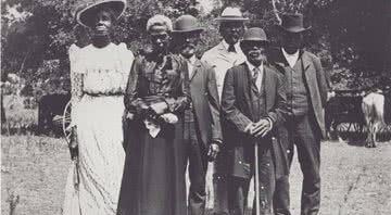 Retrato tirado após a abolição da escravidão - Biblioteca Pública de Austin