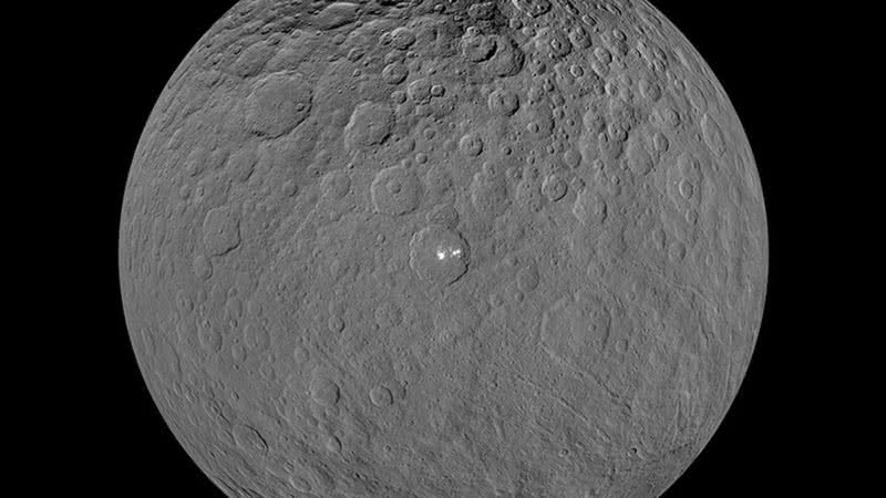 Ceres em uma foto tirada pela espaçonave Dawn. - Divulgação/ NASA / JPL-Caltech / UCLA / MPS / DLR / IDA