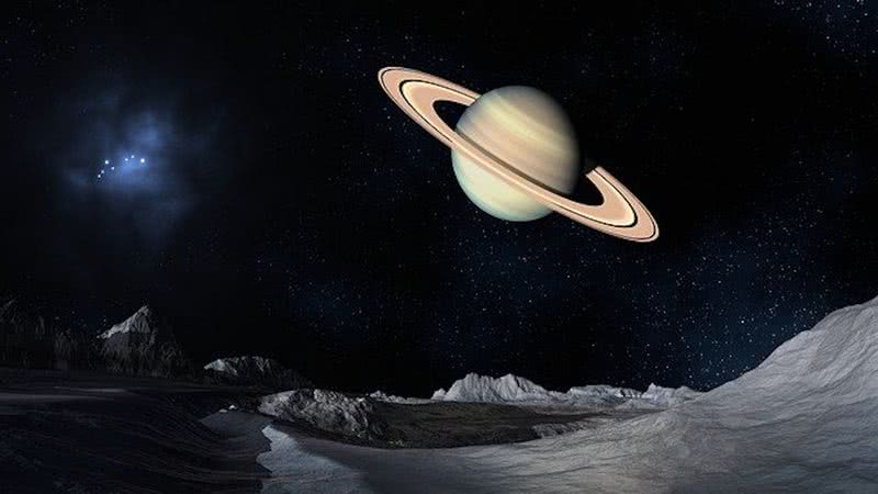 Ilustração representando Saturno - Pixabay