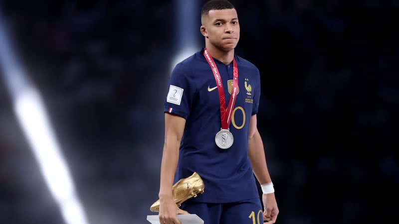 Mbappé durante a final da Copa do Mundo 2022 - Getty Images