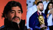 Maradona e Messi, respectivamente - Getty Images