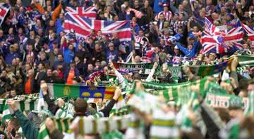 Torcidas do Celtic (frente) e do Rangers (fundos) - Divulgação/ FIFA