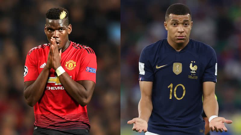 Paul Pogba e Kylian Mbappé, jogadores franceses de futebol - Getty Images