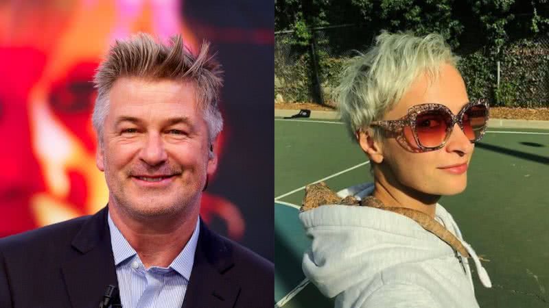 Montagem com fotografia de Alec Baldwin e Halyna Hutchins - Getty Images / Divulgação/@halynahutchins