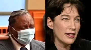 Anthony Broadwater e Alice Sebold - Divulgação/Youtube/NBC News/ Divulgação/Youtube/Manufacturing Intellect