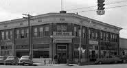 A fachada do prédio do “The Parcel Post Bank” de Vernal, em Utah - Utah County Library, via utahhumanities