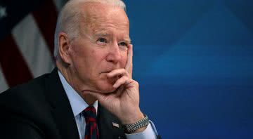 Joe Biden durante pronunciamento - Getty Images