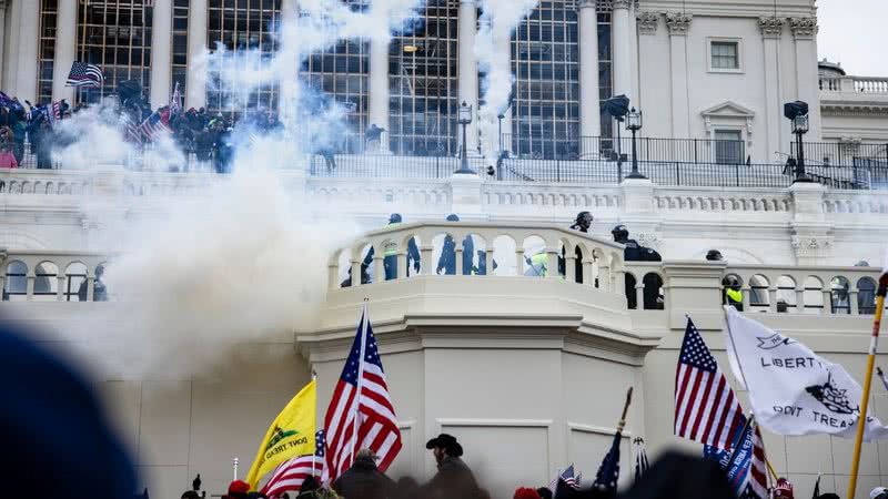 Imagem da invasão ao Capitólio - Getty Images