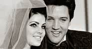 Elvis e Priscilla Presley em seu casamento - Getty Images