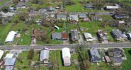 Imagem aérea registra destruição do furacão Isa em Louisiana - Getty Images