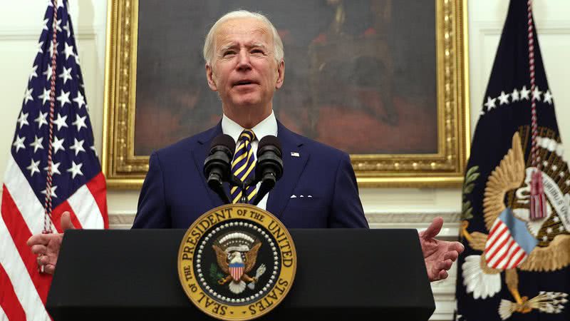 Joe Biden durante discurso - Getty Images