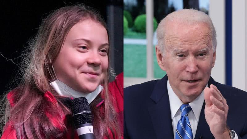 Greta Thunberg e Joe Biden - Getty Images