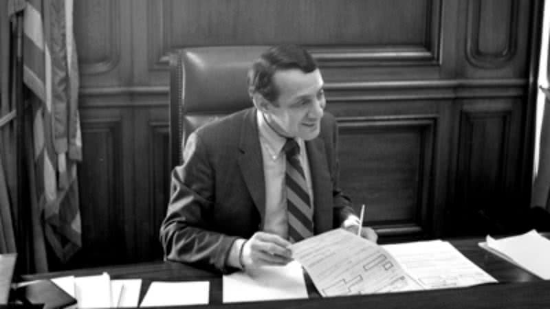 Harvey Milk em 1978 - Wikimedia Commons / Daniel Nicoletta