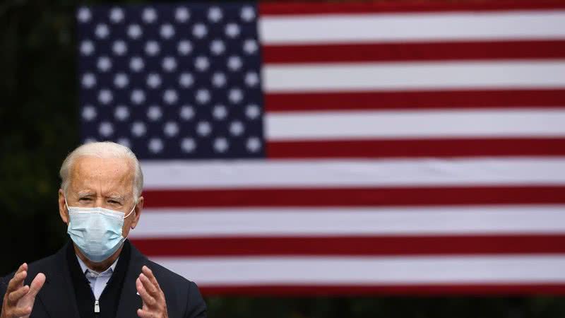 Joe Biden durante campanha - Getty Images