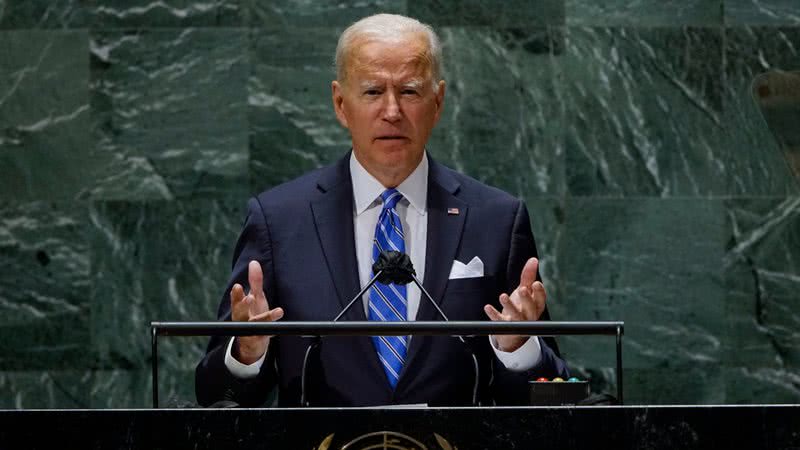 Joe Biden na 76ª Assembleia Geral da Organização das Nações Unidas - Getty Images