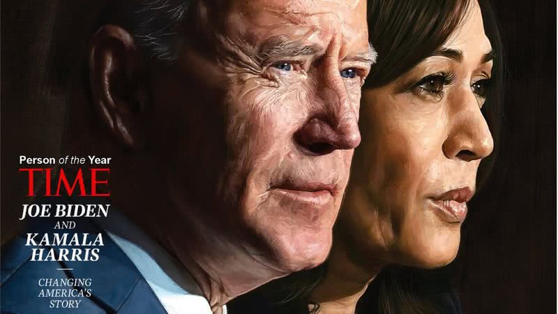 Kamala e Biden em capa da TIME - Divulgação / TIME