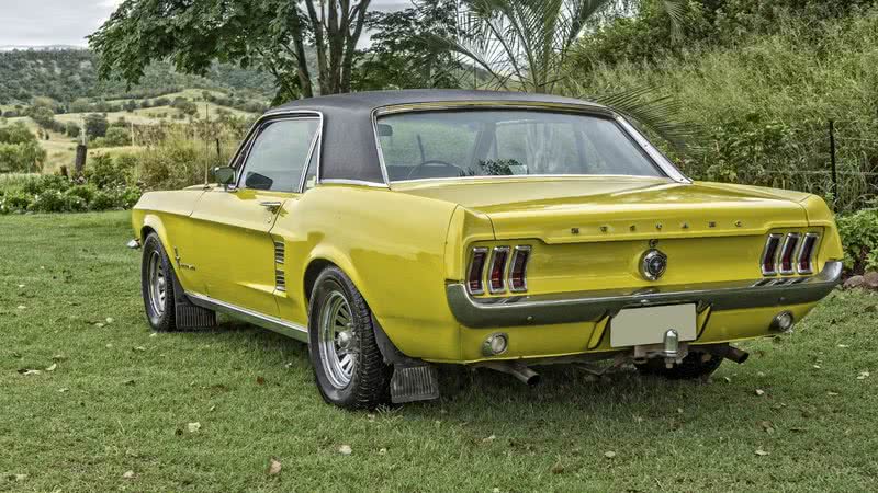 Imagem meramente ilustrativa de um mustang amarelo - Divlgação/Pixabay