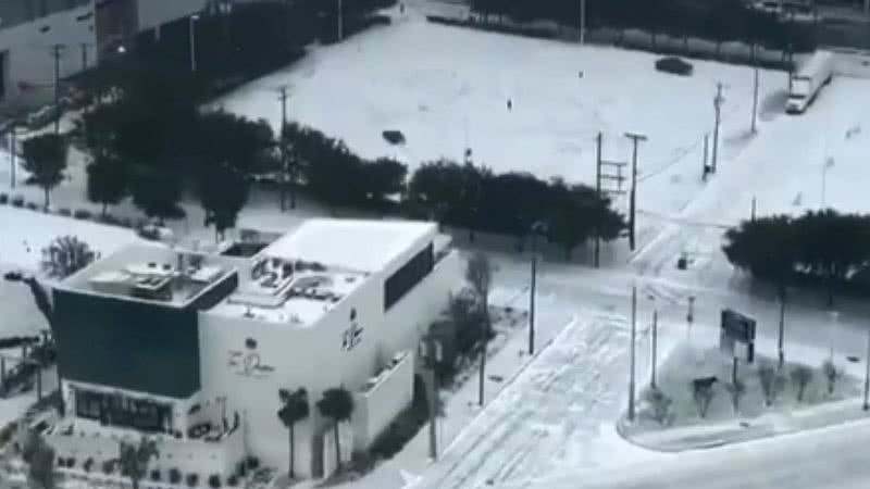 Texas coberto de neve - Divulgação/Instagram/@Alec.Salzman