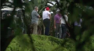 Trump se reúne com Langer em partida amistosa de golfe - Divulgação/Twitter/kaitlancollins/28.12.2020