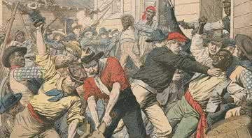 Afro-americanos sendo massacrados pelos brancos - Wikimedia Commons