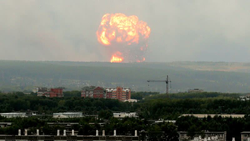 Imagem Explosão durante teste de foguete causa 7 mortes na Rússia