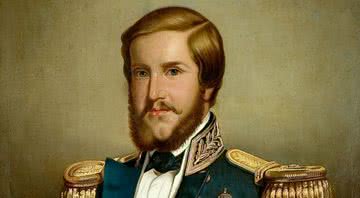 Pintura de D. Pedro II feita por MJ Ferdinando Krumhols - Museu Imperial de Petrópolis / Domínio Público, via Wikimedia Commons