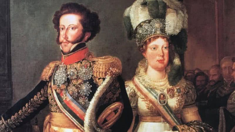 D. Pedro I e a Imperatriz Maria Leopoldina - Divulgação