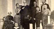 Foto rara de Dom Pedro II e seus familiares - Domínio Público / Otto Hees