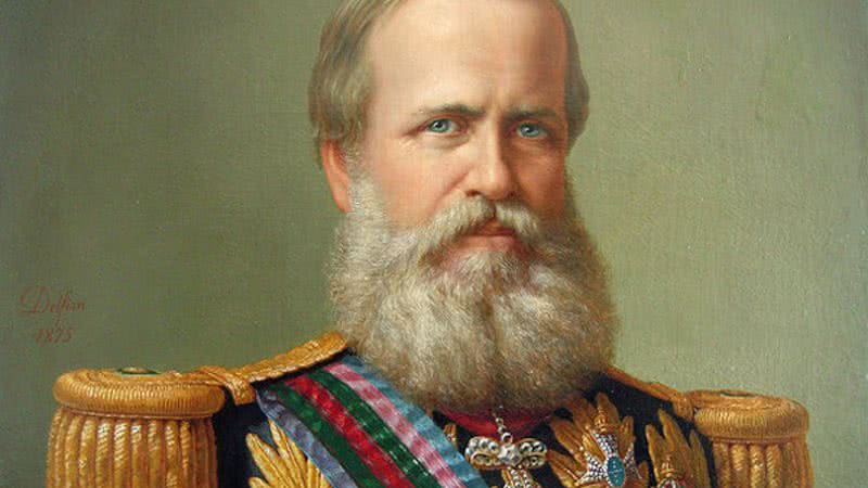 Pintura de Dom Pedro II - Delfim da Câmara via Wikimedia Commons