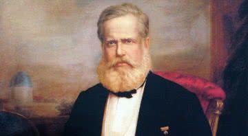 Dom Pedro II em pintura oficial durante a monarquia - Wikimedia Commons