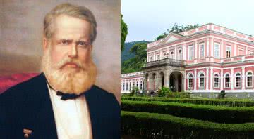 D. Pedro II em montagem como Palácio de Guanabara - Wikimedia Commons / Domínio Público / Filipo Tardim