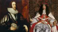 Pinturas dos antigos reis Charles I e Charles II, respectivamente - Domínio Público via Wikimedia Commons