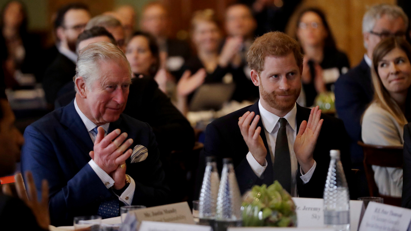 Charles e Harry juntos em um evento (2018) - Getty Images