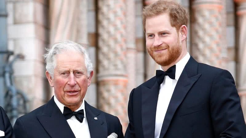 Príncipe Charles e Harry, em 2019 - Getty Images