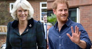 Camilla (à esquerda) e Harry (à direita) - Getty Images